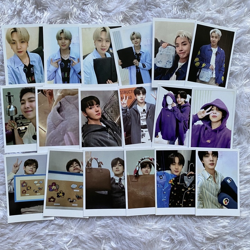 SUGA V JIN JHOPE JIMIN RM JUNGKOOK BTS MERCH COLLECTION MADE BY ARTIST PHOTOCARD