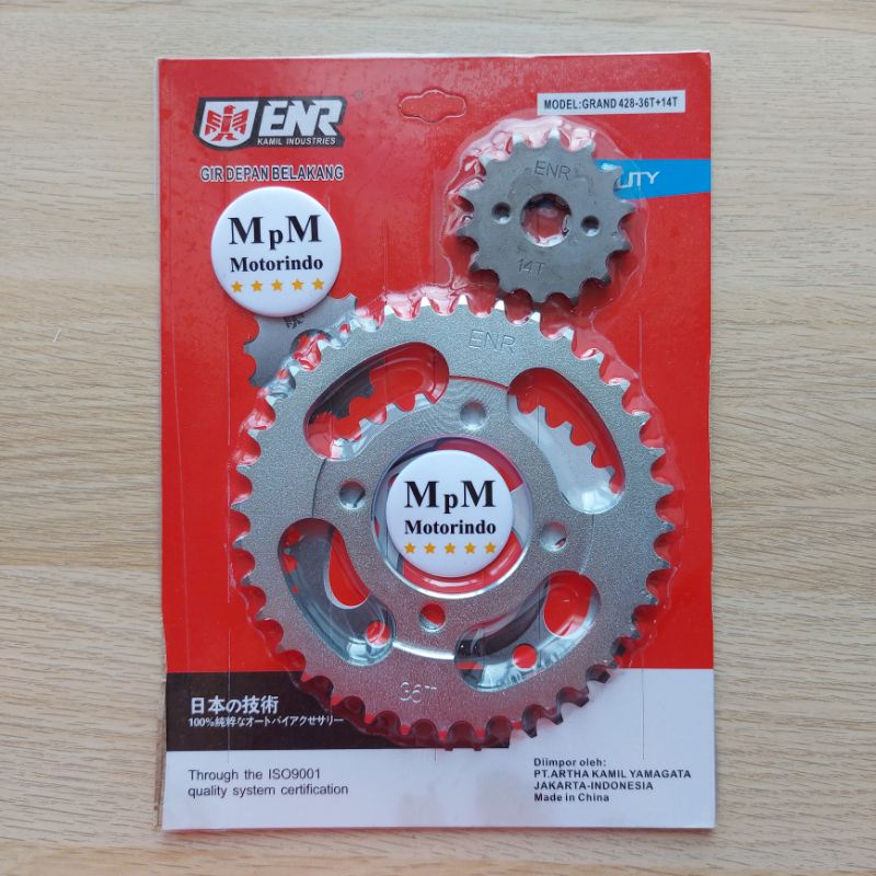 Gear Depan Belakang Honda Grand-Legenda-Gearset Gir Paket Press ENR