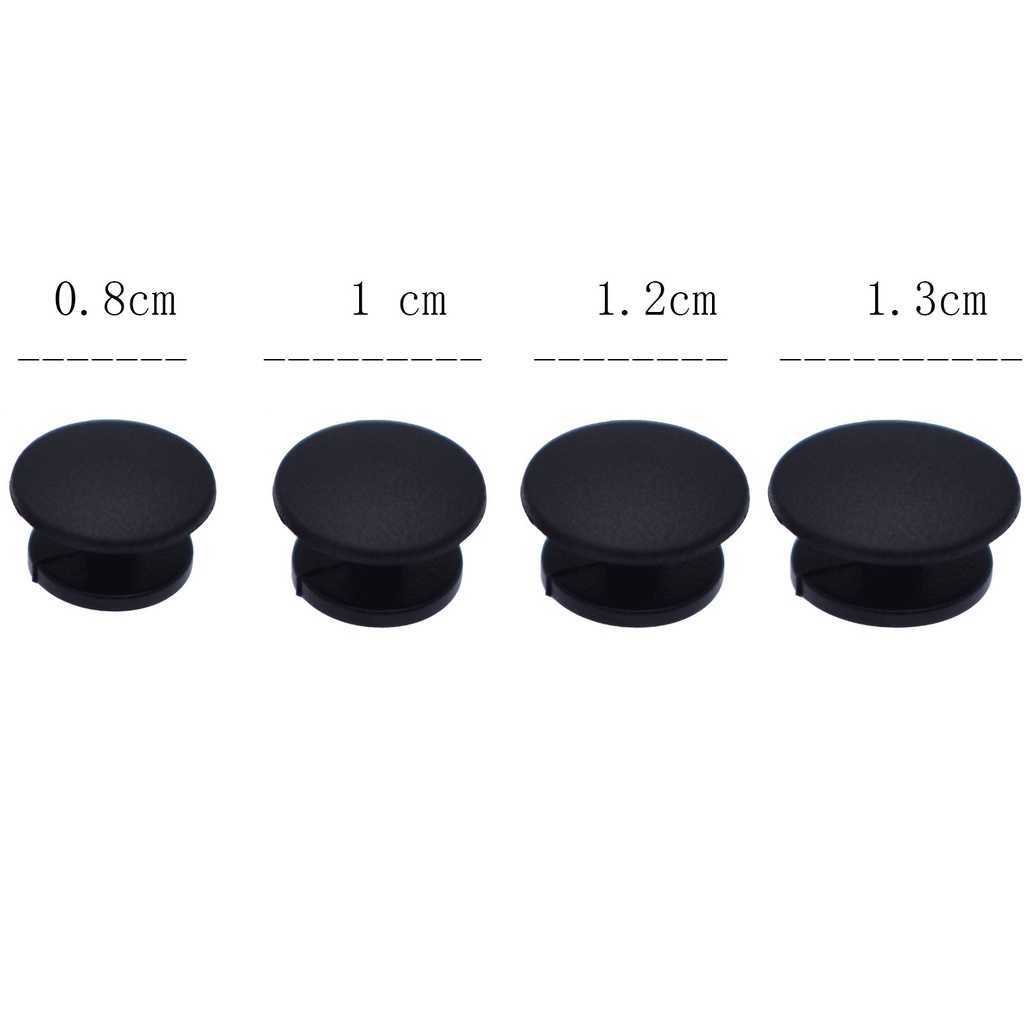 ELEGANT 4 sizes Black Buckle Back Piece Black Ornaments Plastic Button Button Accessories Shoe Charm DIY for Kids Lightweight Buckles