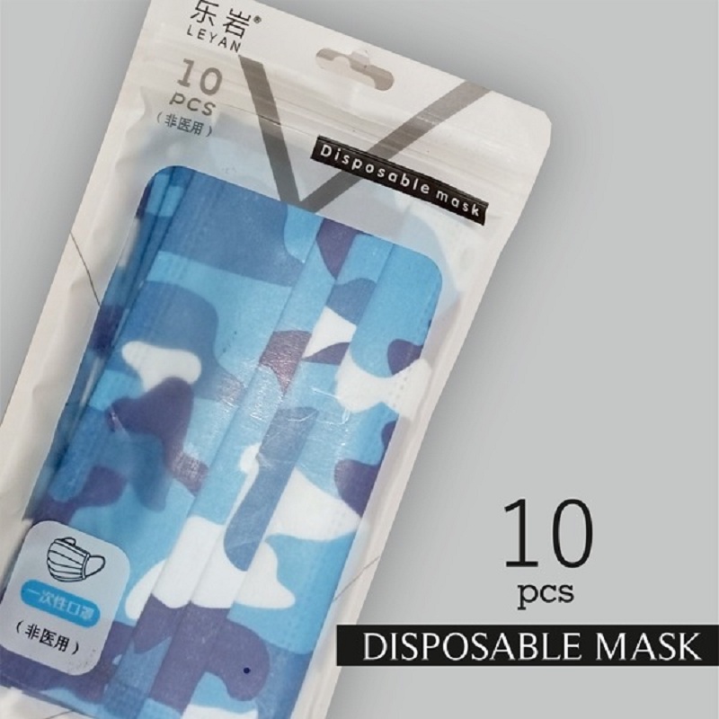 [Bonus Air Wick] Masker Fancy 3ply Motif isi 10pcs / Disposable / Earloop / Dewasa