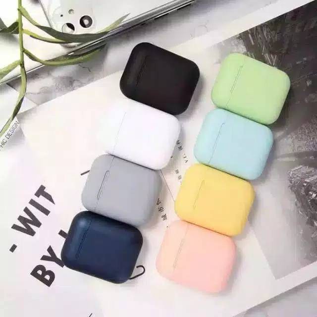 HEADSET BLUETOOTH i12 TWS MACARON WARNA