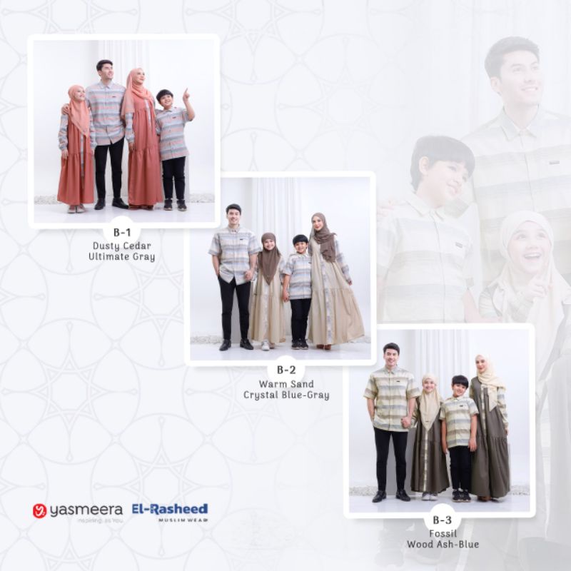 Kemeja Koko Aryan by El Rasheed || Couple Ayah Anak || Couple Arianna Dress Yasmeera || Sarimbit 202