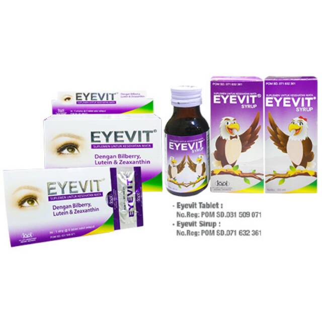 Eyevit suplemen vitamin mata  Shopee Indonesia