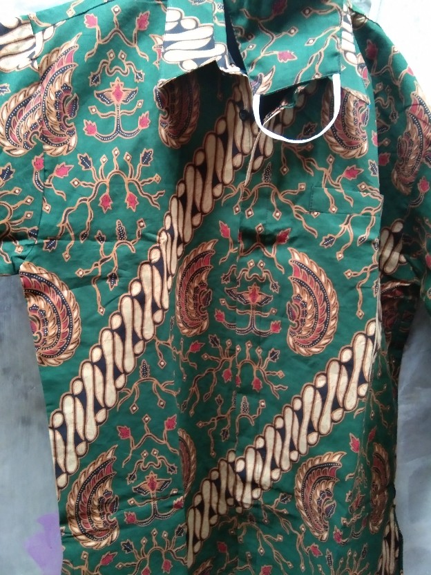 Batik Pria Lapis Furing Parang Hijau Batik Solo
