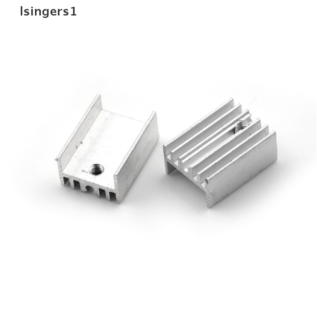 (lsingers1) 10pcs / Set Heatsink Aluminum 20x15 X 10mm Untuk Transistor TO-220 0 0 0 0 0