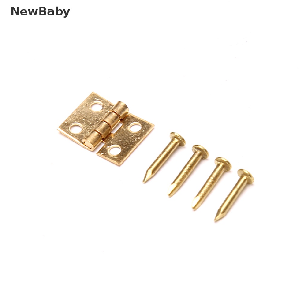20pcs Engsel Mini Bahan Metal Untuk Furniture Rumah Boneka 1 / 12