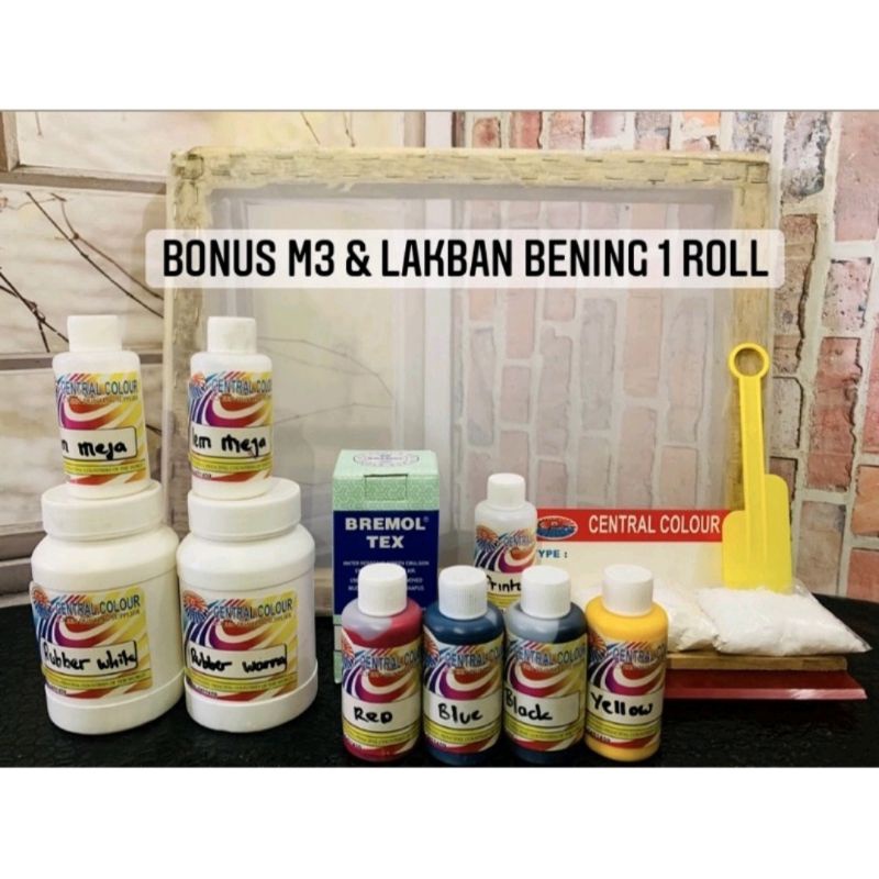 

ALAT SABLON PAKET PEMULA SCREEN 30X40 (T48 T43 T61) CAT SABLON