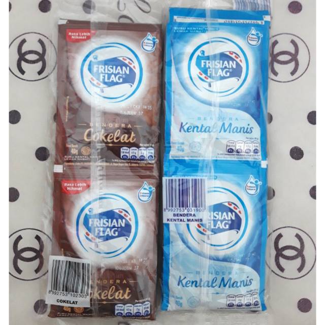 

Frisian Flag Susu Kental Manis dan Coklat Sachet
