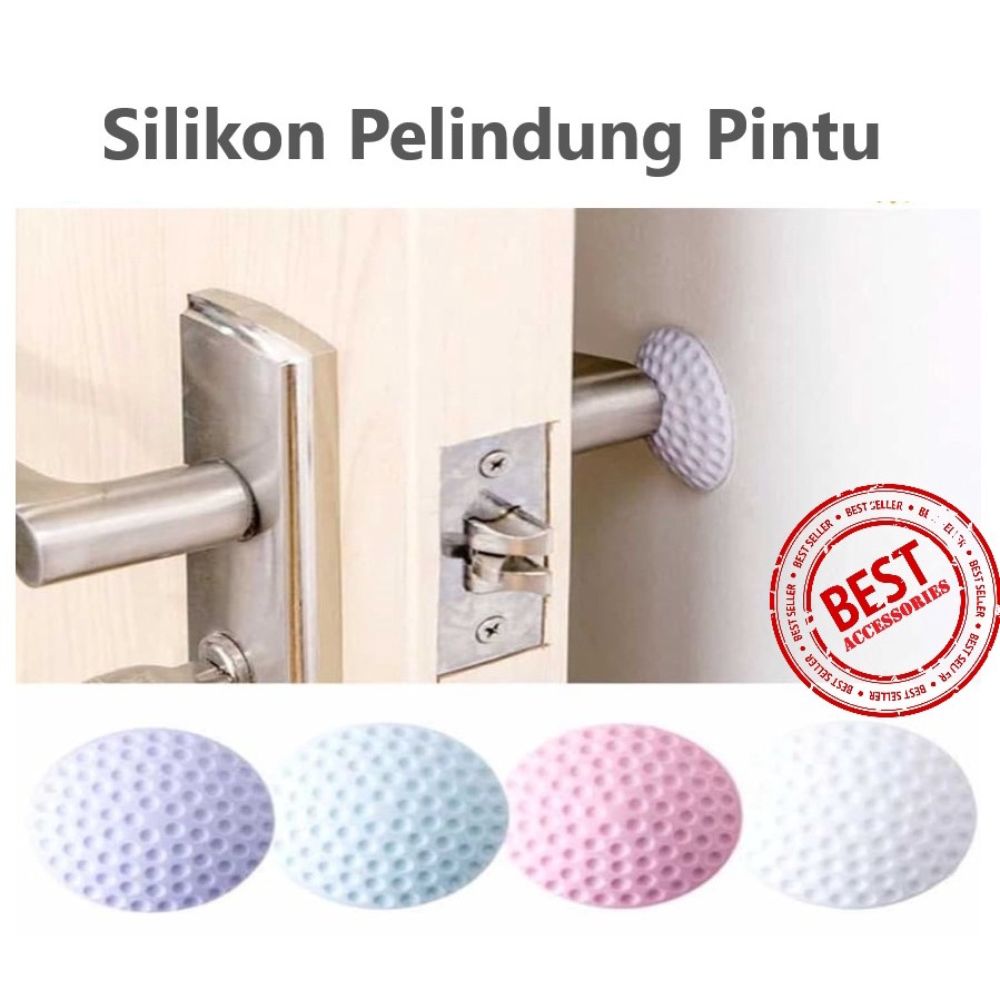 Bantalan Penahan Pintu Silikon Bulat Karet 719