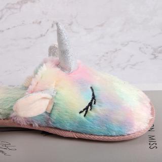 MAX Sandal  Selop  Wanita Model Unicorn Bahan Plush Lembut 