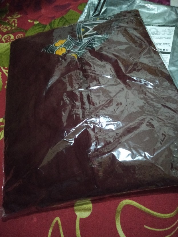 Ms Gamis Batik Modern Sriwedari Maxi Bumilbusui Katun Sogan Size Jumbo Ld.120 Ld 125