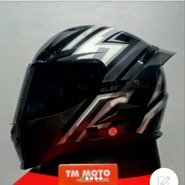 Helm SNAIL FFS1 ELECTRIC GREY BLACK + SPOILER