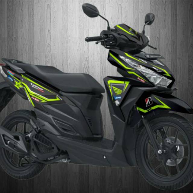 Decal Vario 125 150 Led 2017 Hijau Stabilo Dan Lainnya Shopee Indonesia