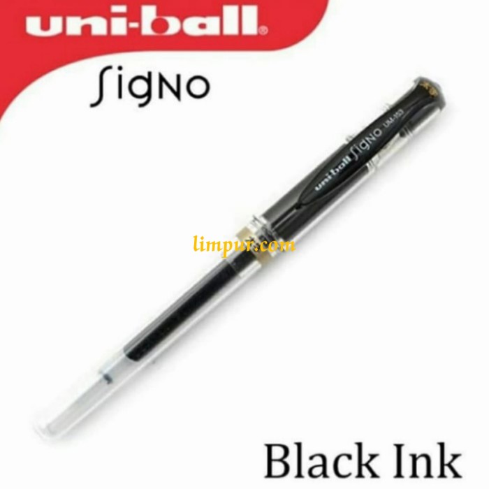 

Wow Uniball Signo Broad Um 153 Gel Pen 1.0Mm (Black)Original Japan 1Losin Bergaransi