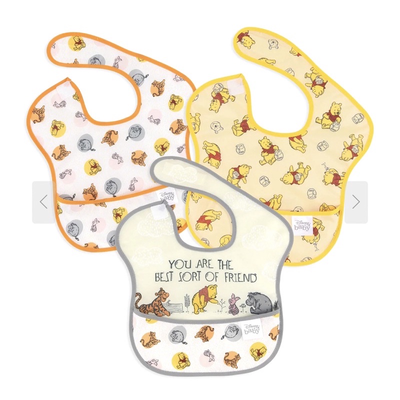 Jual BUMKINS Super Bib 3 Pack: Pooh Bear And Friends | Shopee Indonesia