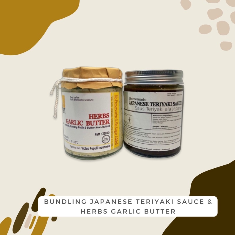 

Bundling Herbs Garlic NZ Butter & Japanese Teriyaki Sauce