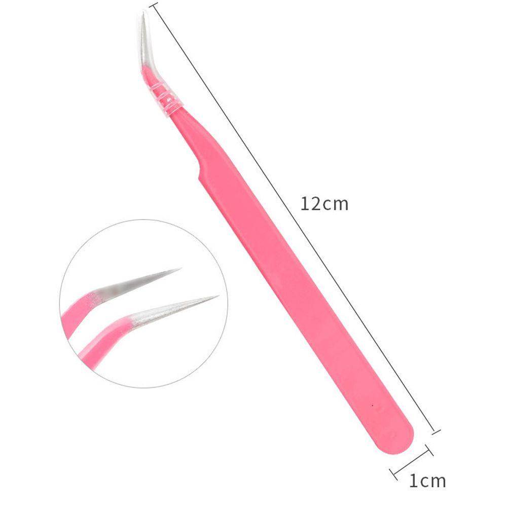 Preva Eyelash Tweezer Alat Okulasi Penjepit Bulu Mata Makeup Profesional Crystal Tweezer