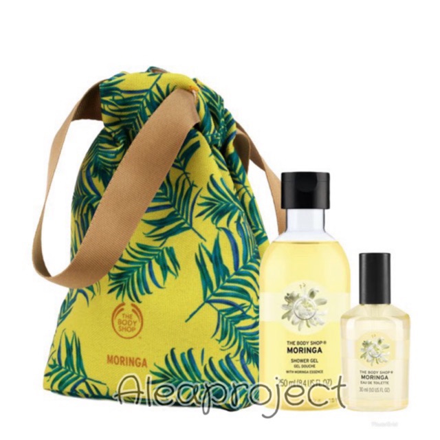 Official The Body Shop Gift Duo Essentials Moringa (Free Shopping Bag)