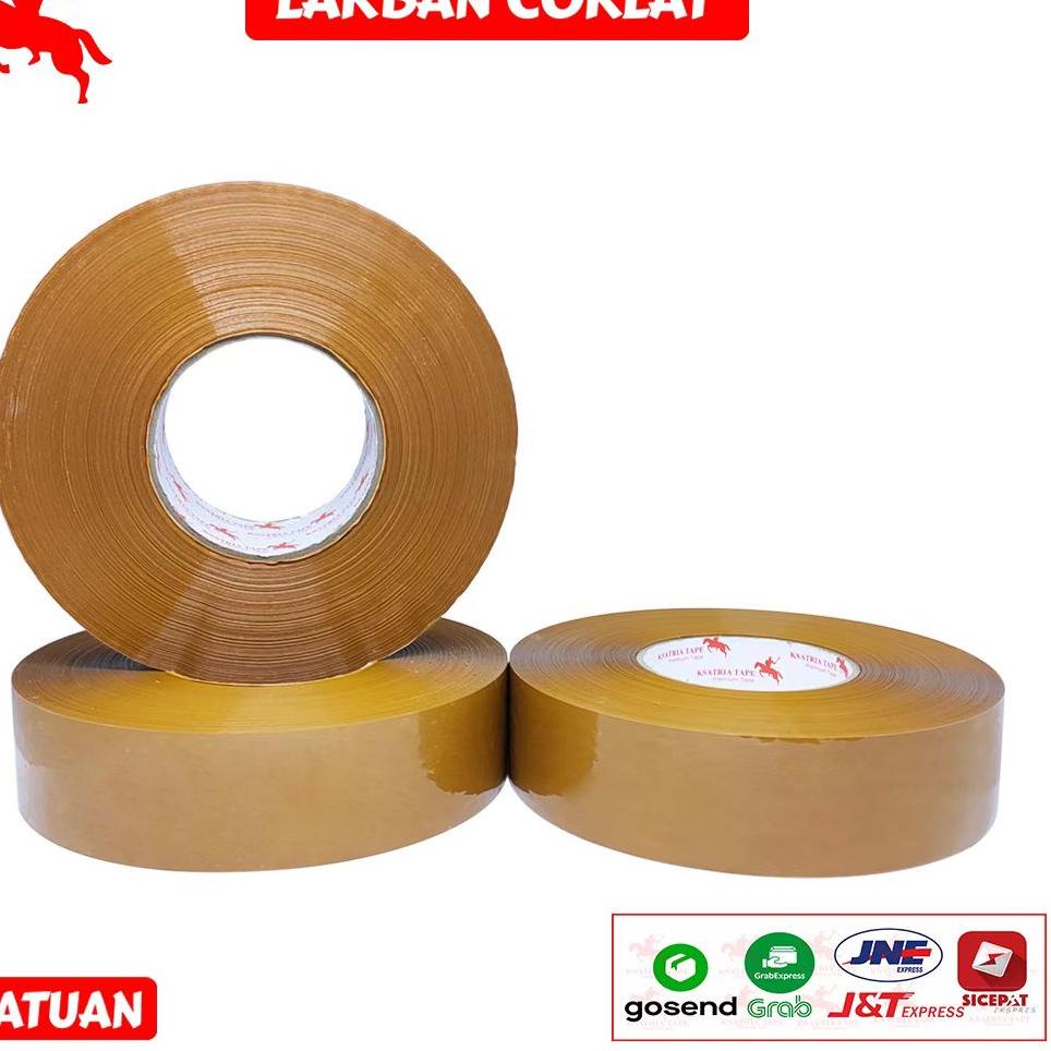 

trx6n1Mb--Lakban OPP Tape / Lakban Coklat KSATRIA Tape 500 Yard -Pcs