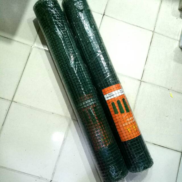 Kawat loket pvc hijau 1/2 inci/ roll