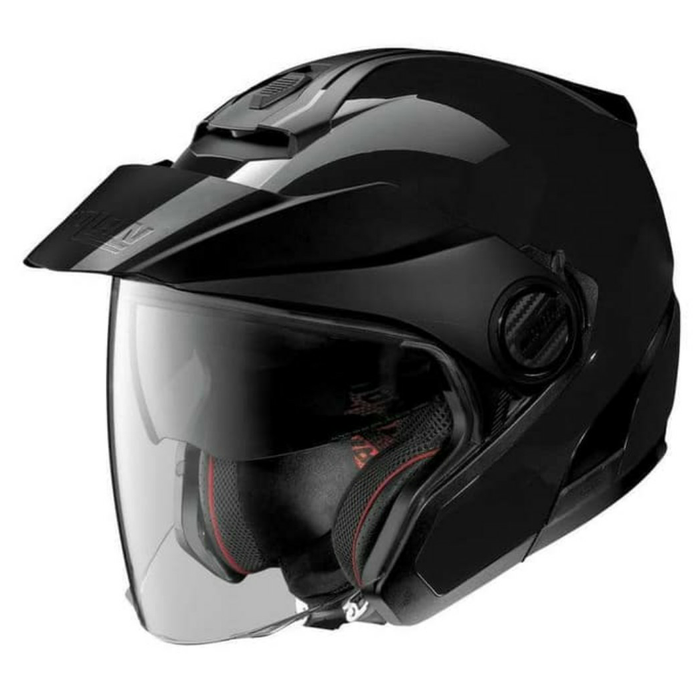 Helm Half Face Nolan N40.5 N405 Classic Black 03 Double.Visor