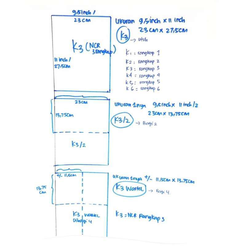 Neuro K4/2 NCR Continuous Form Kertas Komputer [9-1/2 x 11 Inch WARNA