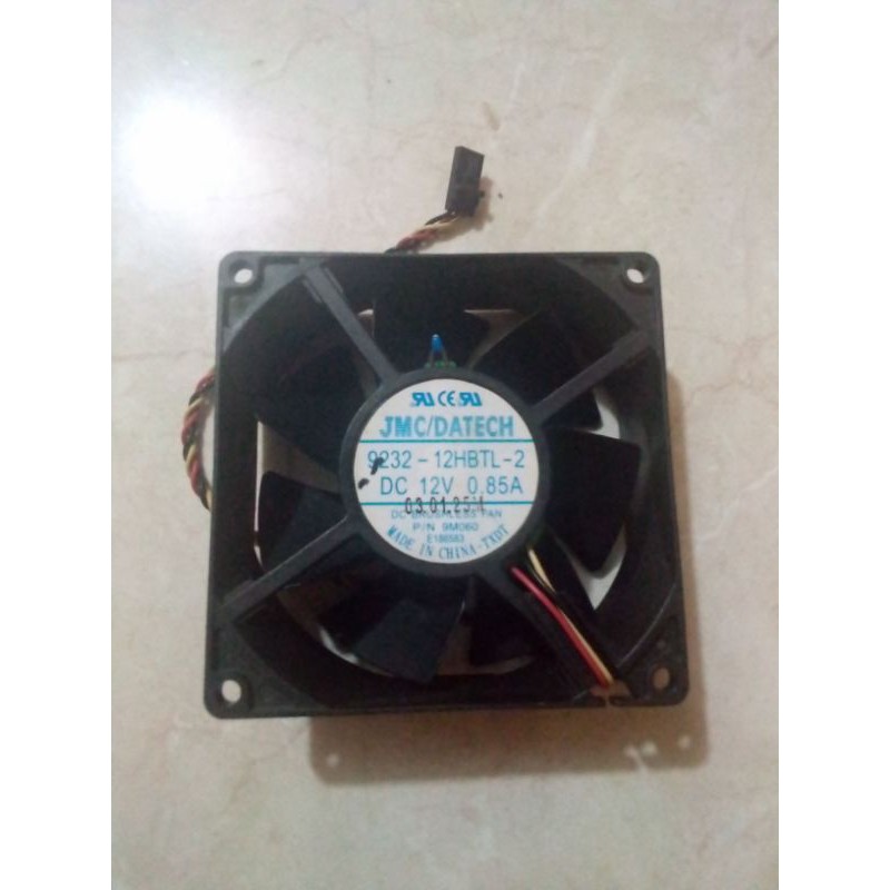 FAN CASE 9CM BUILTUP Dell ORIGINAL JMC DATECH 9232-12HBTL-2 12V 0.85A 3PIN GARANSI