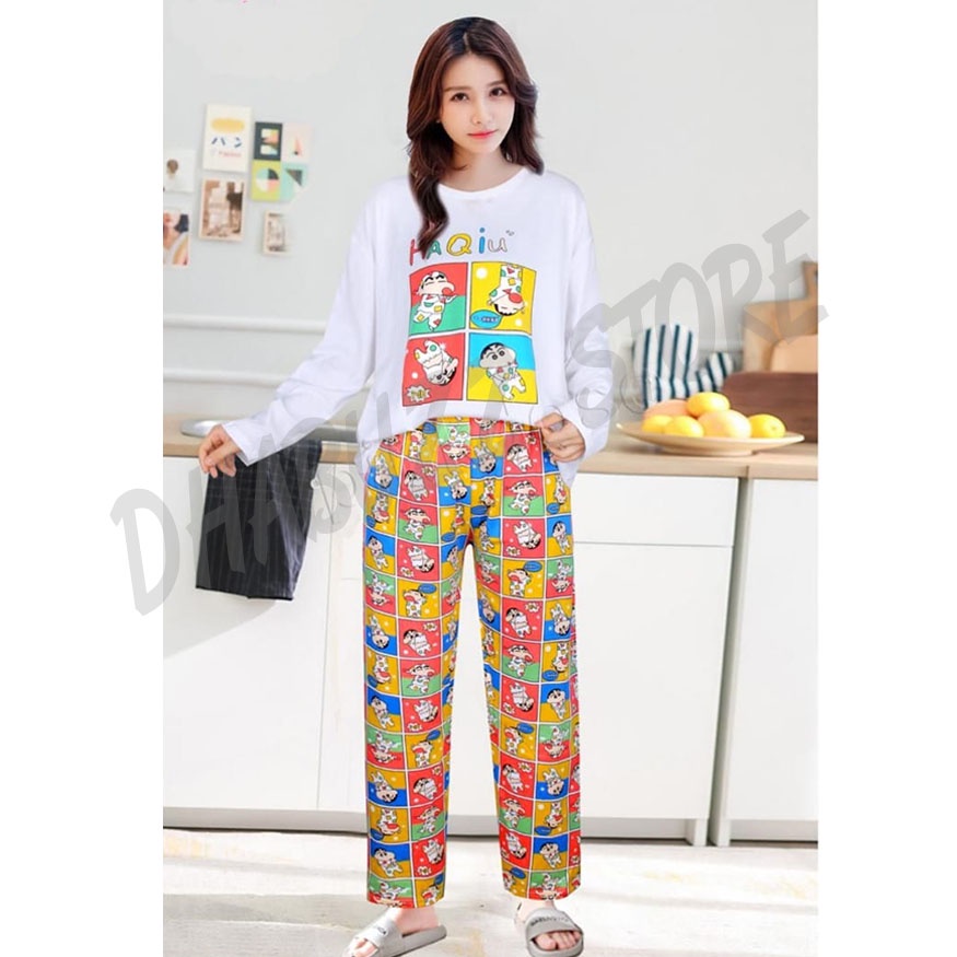 PIYAMA BAJU TIDUR KARTUN WANITA IMPORT