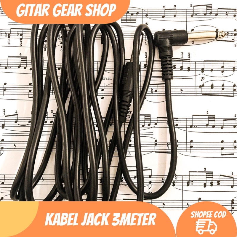 KABEL JACK GITAR BASS KABEL JACK BASS 3 METER