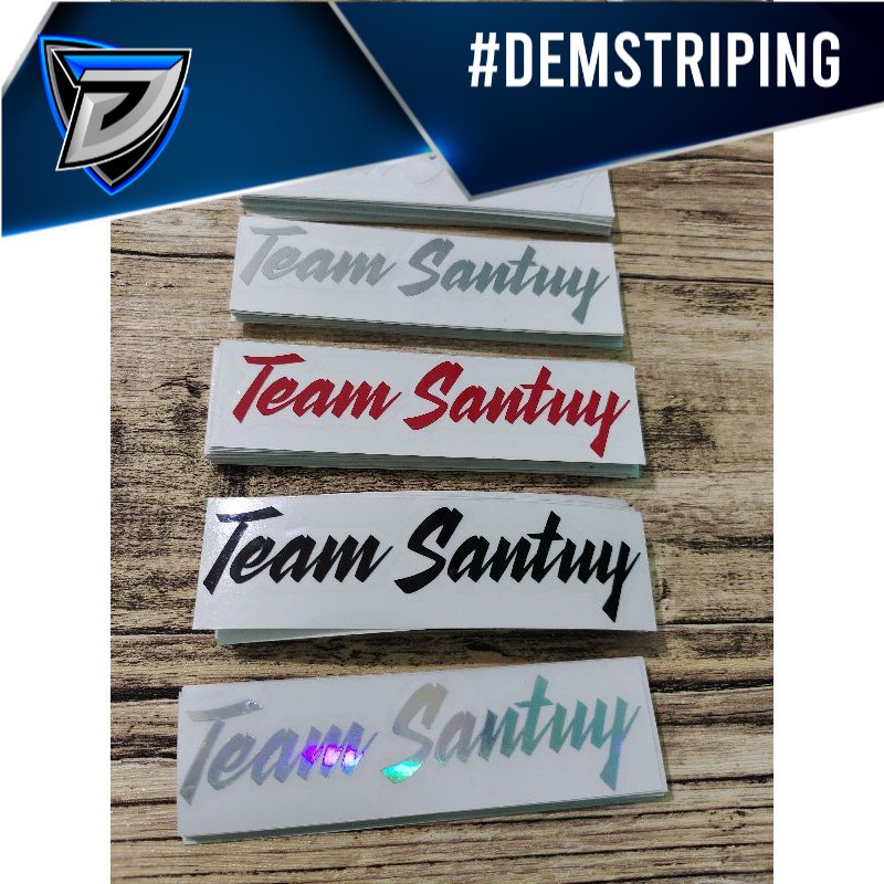 STICKER TEAM SANTUY CUTTING