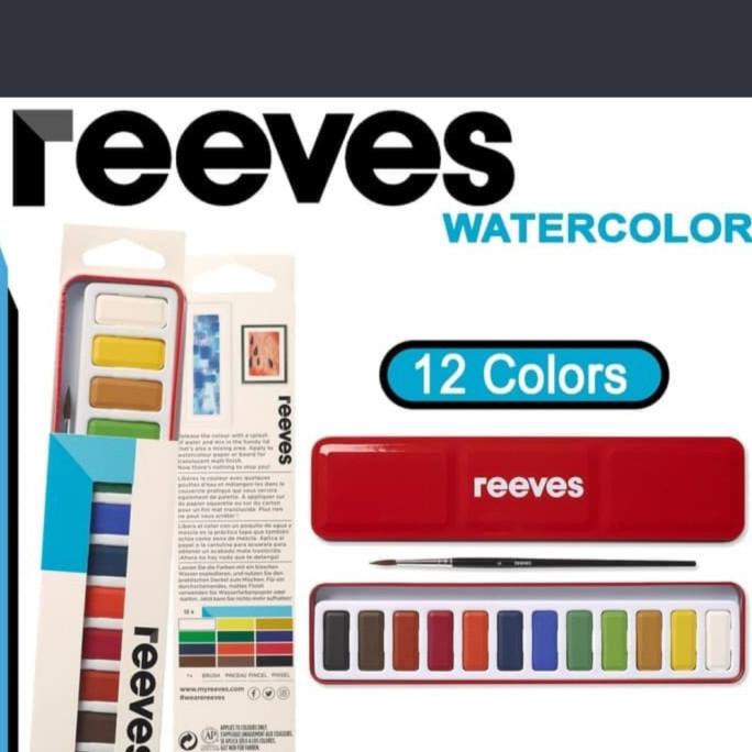 

Update! Reeves Watercolour Metal Tin Set 12Clr Termurah