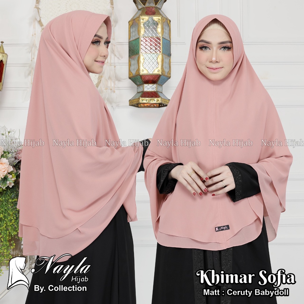 KHIMAR CERUTY BABYDOLL KHIMAR CERUTY SOFIA JUMBO NAYLA HIJA'B