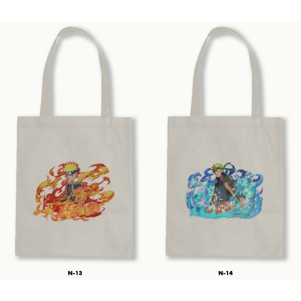 TOTE BAG BLACU  - NARUTO .01