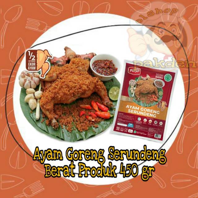 

AYAM GORENG SERUNDENG ½EKOR / POPSO / LAUKPAUK / OLSHOPPAKDEN
