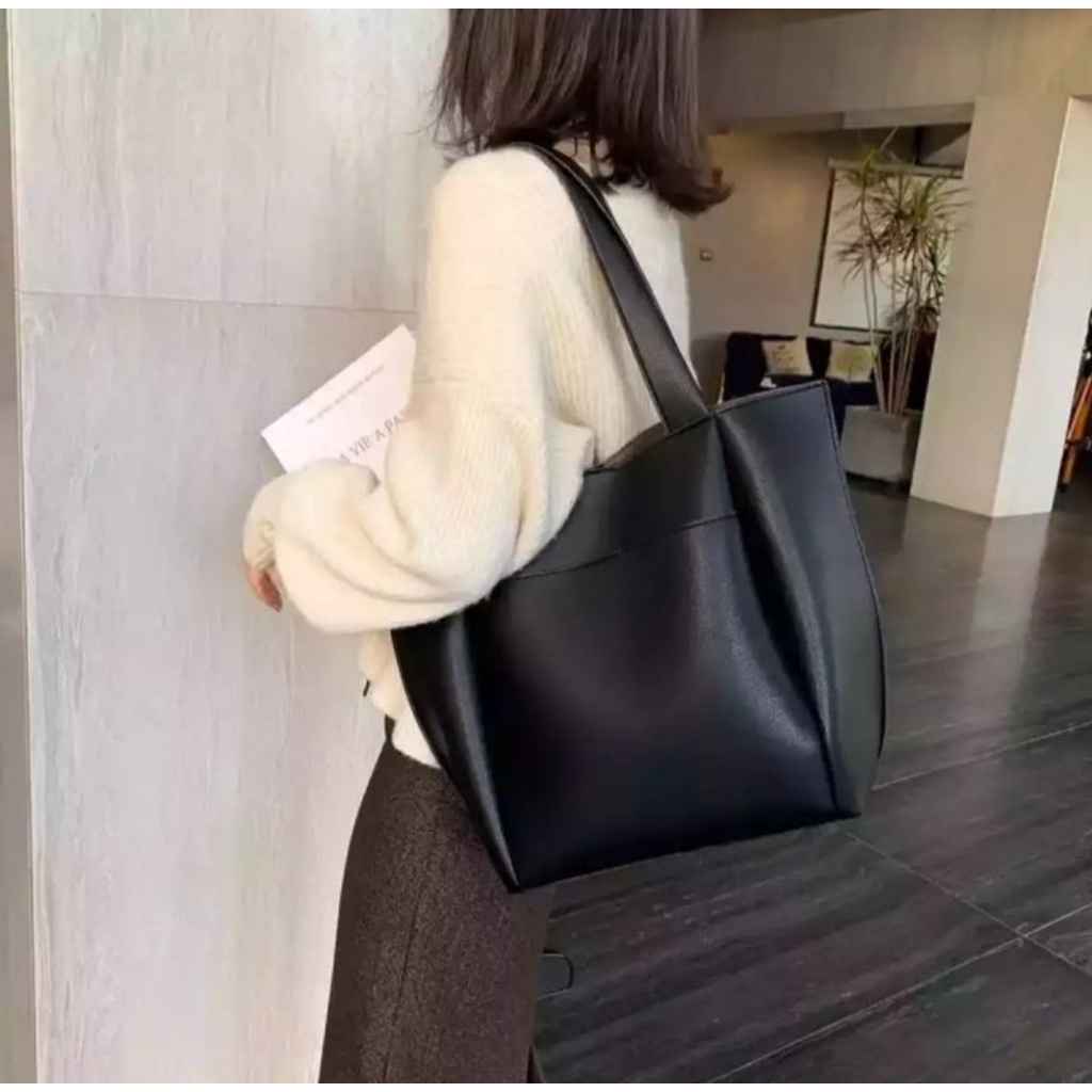 IDH Fashion B'Store (COD) Tas Tote Bag Wanita Kapasitas Besar / Tas Tote Bag Kulit / Tas Wanita Terbaru 2021 Kekinian / Tas Sling Bag Remaja Wanita / Tas Selempang Wanita / Tas Bahu Wanita Terbaru / Tas Wanita Branded