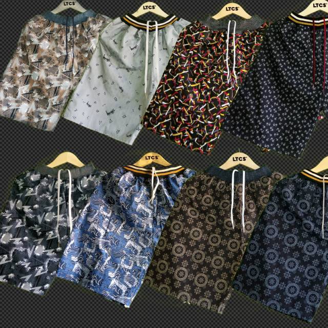 CELANA PENDEK PRIA CHINO MOTIF