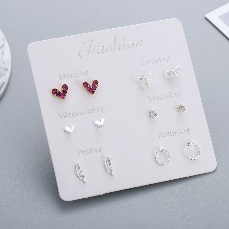 Set Anting Tusuk Simple Kreatif Gaya Korea untuk Wanita