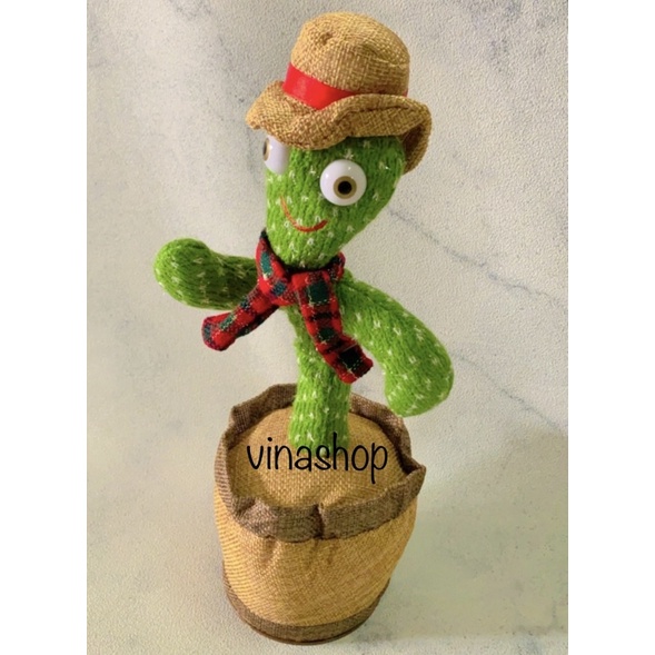 FREE BATERAI Dancing Cactus Talking Kaktus Joget Berbicara