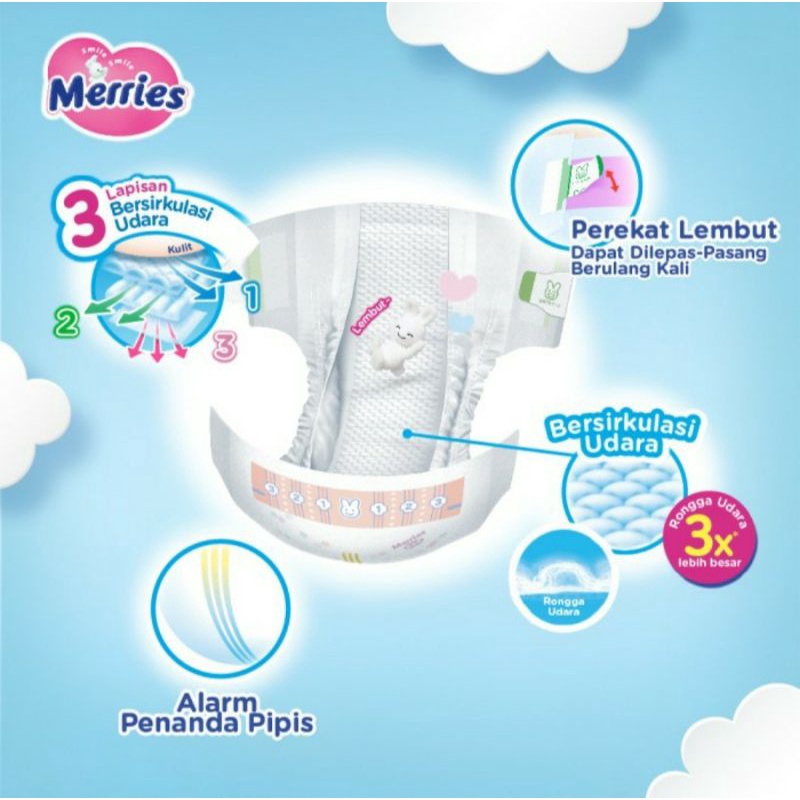 MERRIES PREMIUM Popok Bayi Perekat L 32