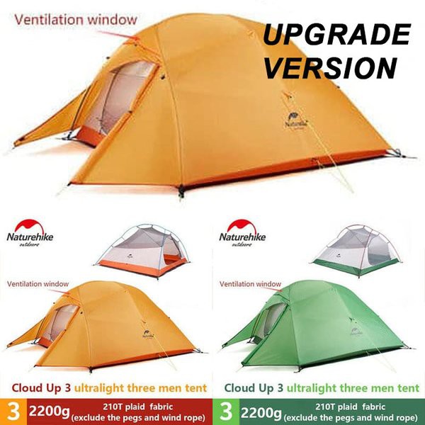 Tenda Naturehike Cloud up 3 210T Upgrade Version - Lapakoutdoor
