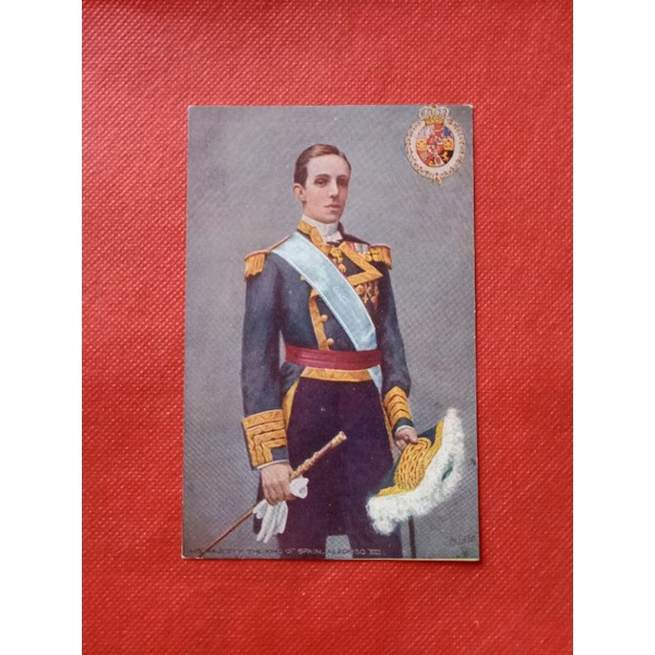 

postcard king Alfonso spain