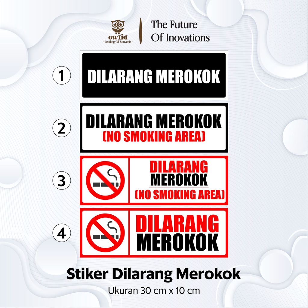 

Stiker Di Larang Merokok – No Smoking Area