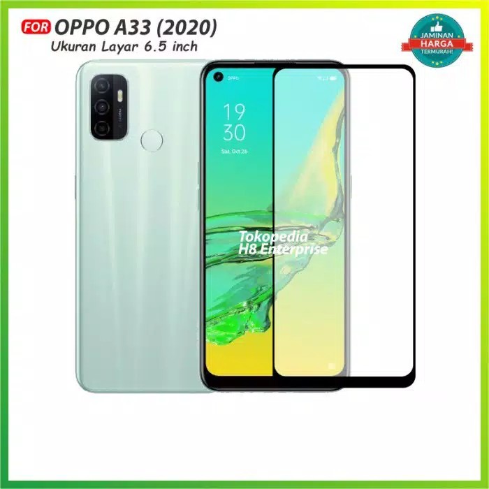 PROMO Tempered Glass Warna OPPO A33 Anti Gores Kaca Full Layar Premium Quality