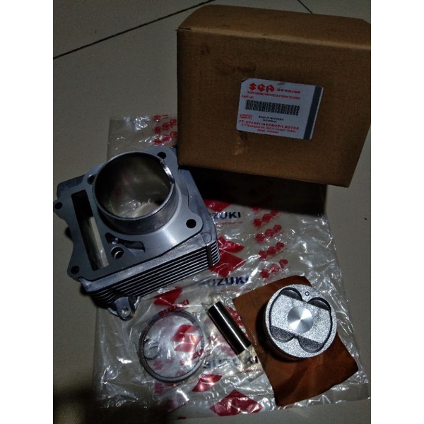 CYLINDER BLOK SEHER KOMPLIT SUZUKI SATRIA FU OLD/ORIGINAL  SCEM