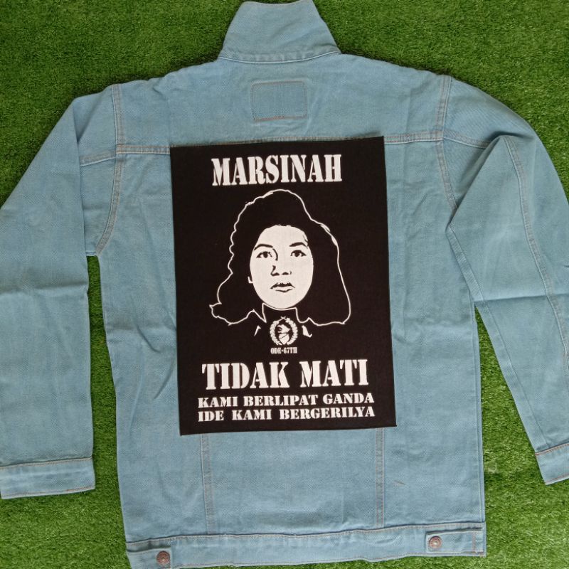 Backpatch Sablon Marsinah Tidak Mati/Emblem Punggung 30x40 cm