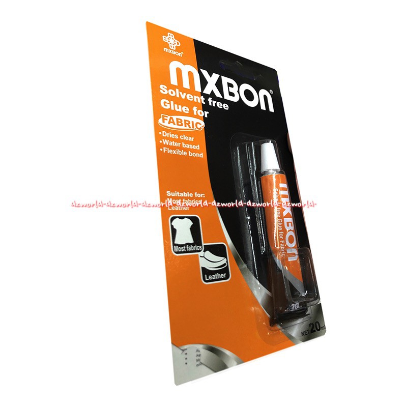 Mxbon Solvent Free Glue Fabric Dries Clear 50ml Lem Kain Mx Bon