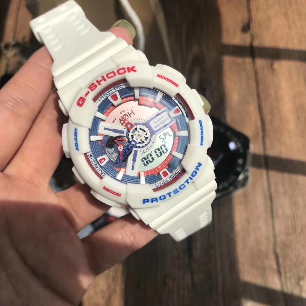 Casio G-Shock Limited White Tricolor  GA-110TR-7A GA110 Custom