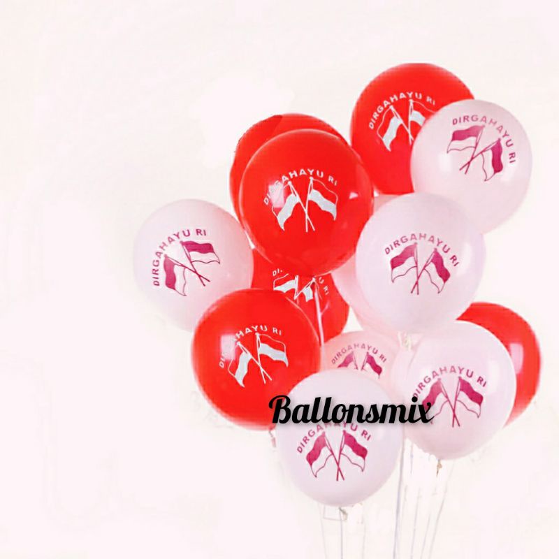 Balon Latex Dirgahayu/Balon 17 Agustus/Balon Ri