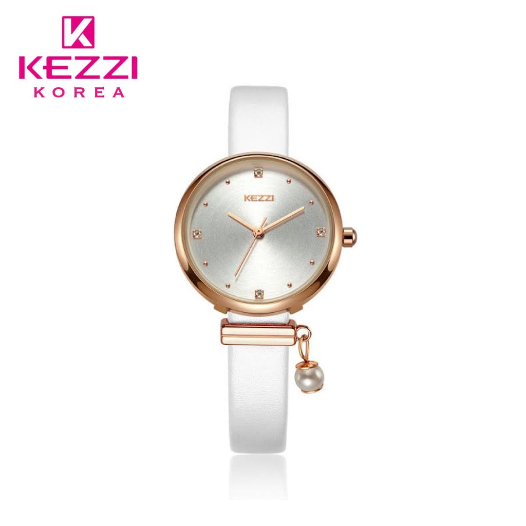 Kezzi Korea 1893 Putih - Jam Tangan Fashion Wanita - Model Analog