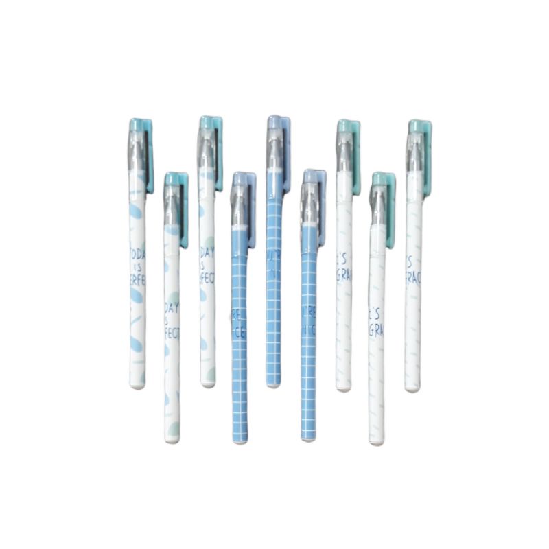 

Pulpen gel Cute Print Warna Biru Grace
